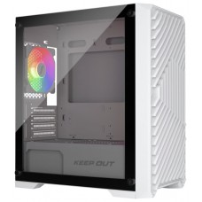 CAJA MICROATX XC-220 GLASS ARGB BLANCO KEEPOUT-AA11 CAJA MICROATX XC-220 GLASS ARGB BLANCO KEEPOUT